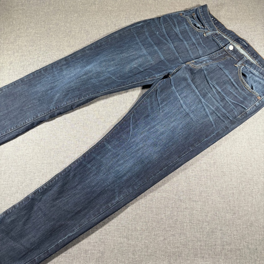 Lucky Brand‎ 410 Athletic Slim Mens 34x32 Dark Wash Indigo Denim Jeans
